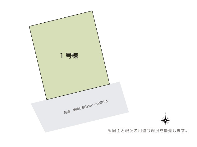 阿見町実穀　新築戸建　の区画図