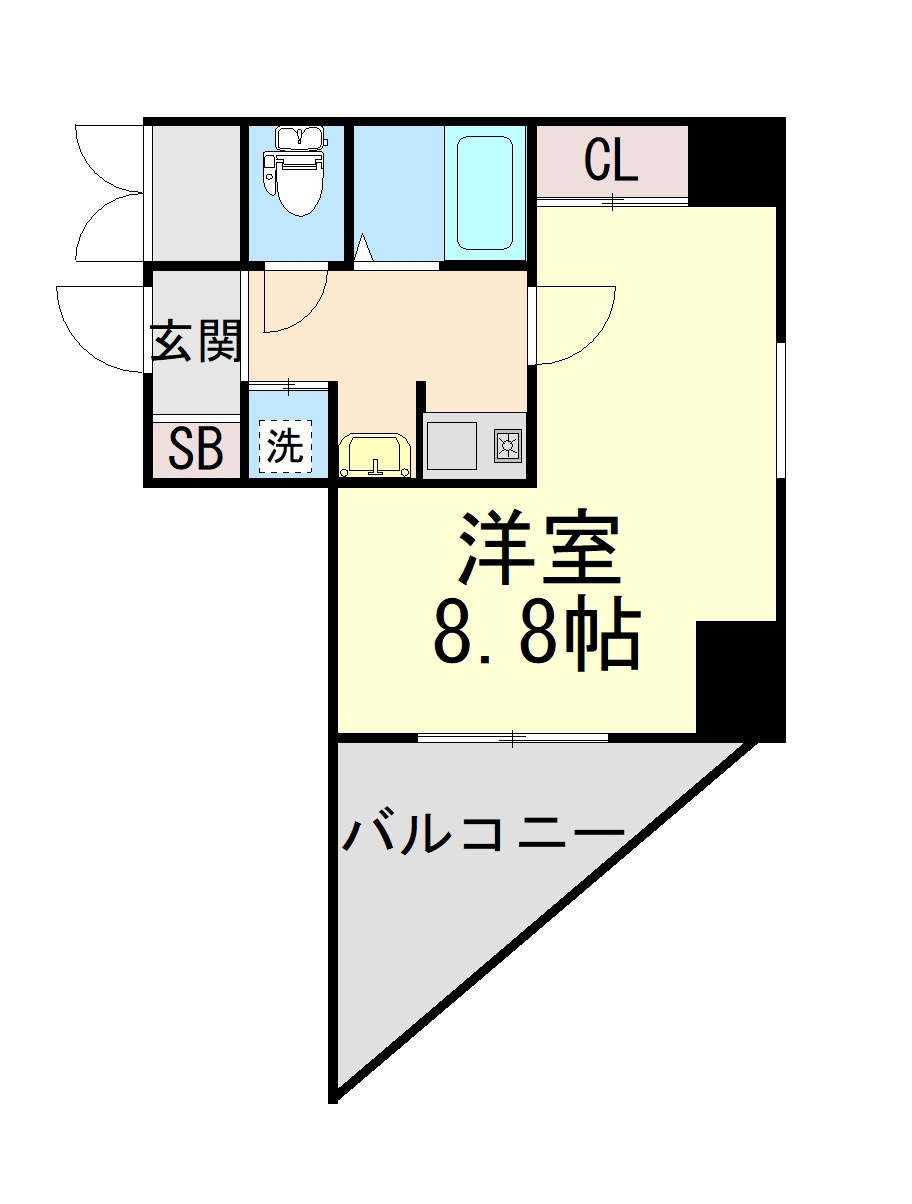 ロイヤルヒル神戸三ノ宮Ⅱの間取り