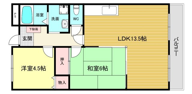 【間取り】 | グリーンフォレスト西宮Ⅱ
