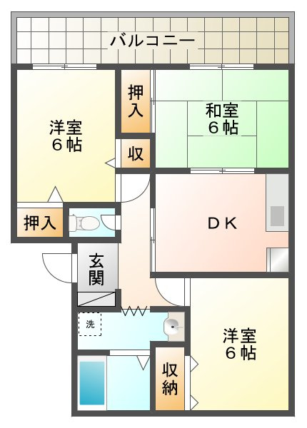 メゾン桃山台の間取り