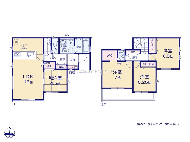 草加市青柳2丁目 新築分譲住宅の間取り