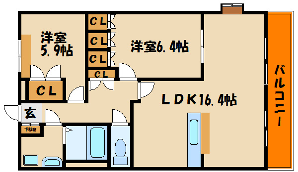サンフラッシュの間取り