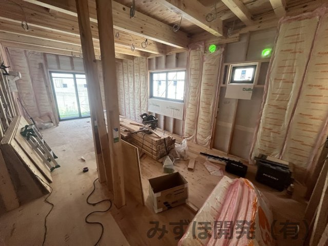 山形市下条町5丁目14-11の居間・リビング|《新築中》7/9撮影　LDK