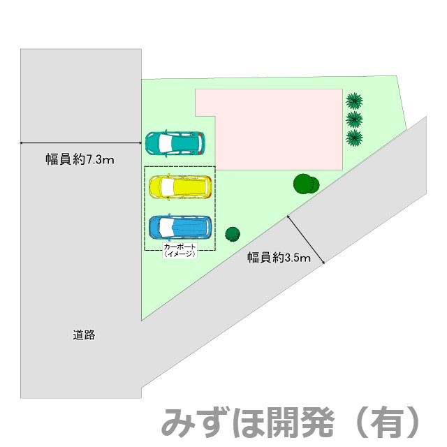 山形市下条町5丁目14-11の区画図