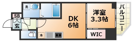 セレニテ神戸元町クレアの間取り