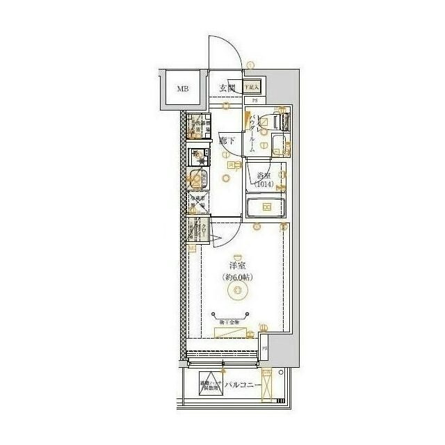 VERXEED横濱吉野町MAXIVの間取り|間取りです。