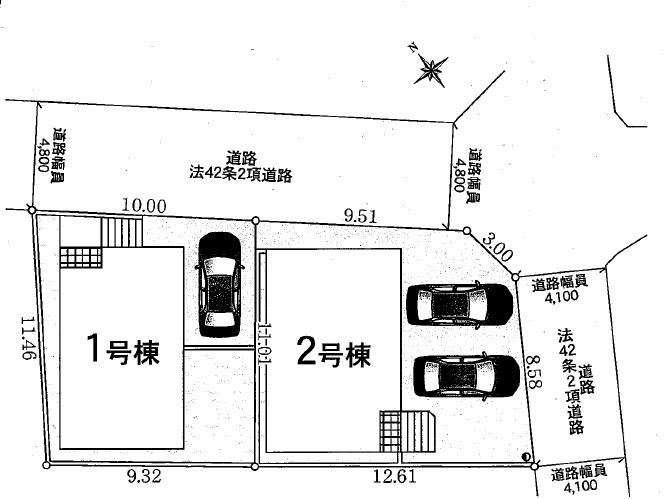 秦野市弥生町第5　新築戸建　全2棟2号棟の区画図