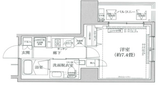 【間取り】 | アイルグランディール池袋 | 間取りです。