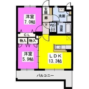 リヴェール高田の間取り