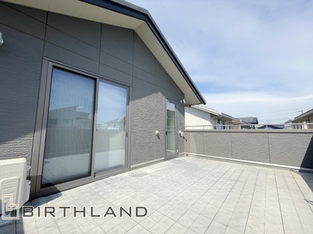 安積町成田田向　サンステージこおりやま　中古住宅のバルコニー