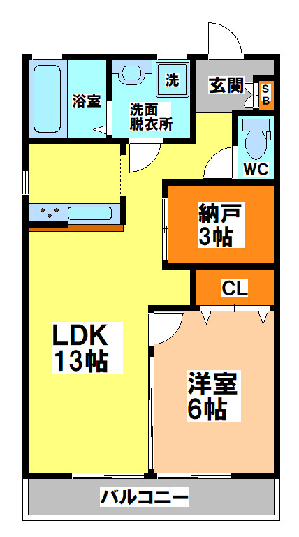 杉並区南荻窪３丁目のアパートの間取り