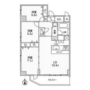 【間取り】 | ラドゥセール西宮北口