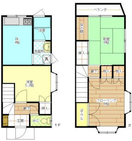 ローゼンテラスハウスの間取り