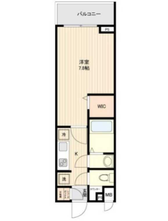 ウィルテラス用賀　ネット０　宅配BOX　ペット相談の間取り