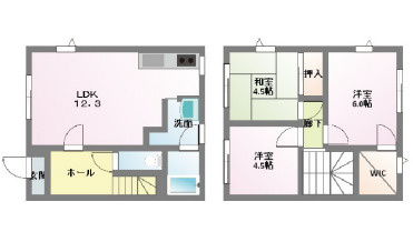 メゾネット土山の間取り