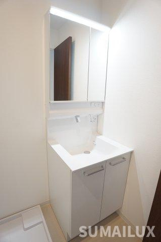 熊本市中央区新町４丁目のアパートの独立洗面台