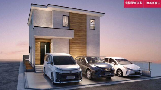 売新築戸建　静岡市葵区田町4丁目の外観パース