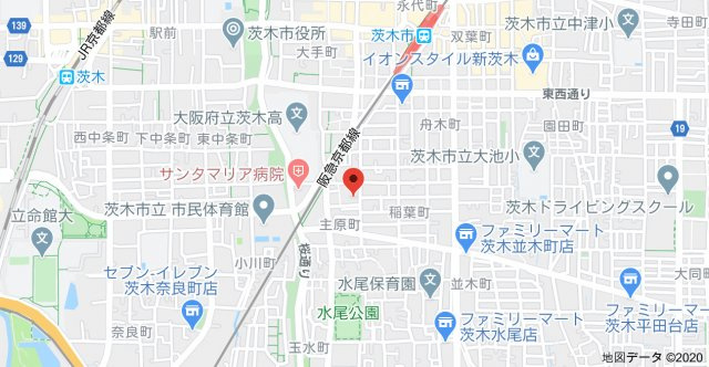 コーポラス茨木A棟の地図