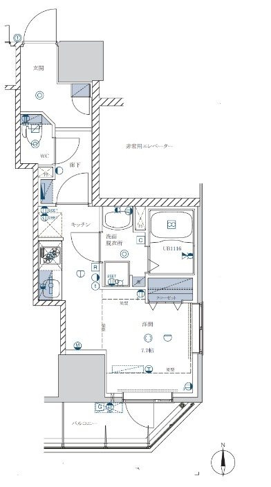 ライジングプレイス亀戸の間取り
