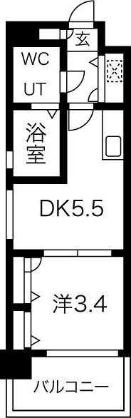 F・PARC西新の間取り