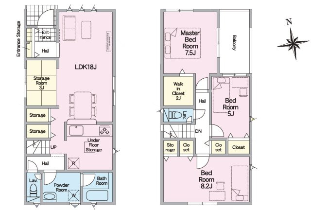 【間取り】 | 清須市鍋片２丁目259『仲介料無料』新築戸建て | 1号棟
