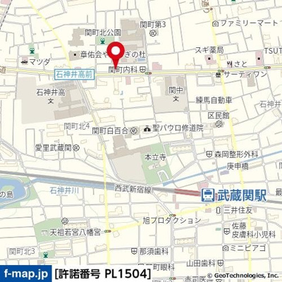 【地図】 | フェニックス武蔵関参番館
