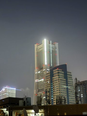 西区戸部町五丁目の展望|綺麗な夜景を望むバルコニー。