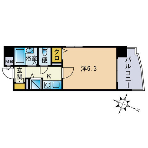 ライオンズマンション県庁前の間取り