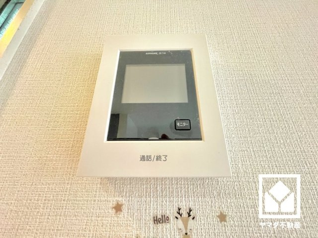 尼崎市大庄北３丁目の防犯設備|突然の来訪時にも防犯面で心強いモニター付きインターホンを設置。お留守番中のお子様も、室内からスムーズに相手の確認ができます。