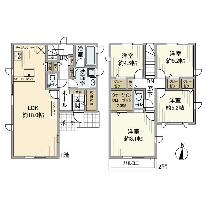 谷原戸建の間取り