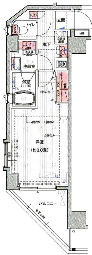 江東区潮見２丁目の賃貸マンションの間取り