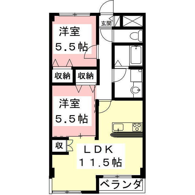 後藤ハイツの間取り