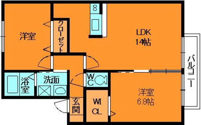 ヴィルヌーブＢの間取り