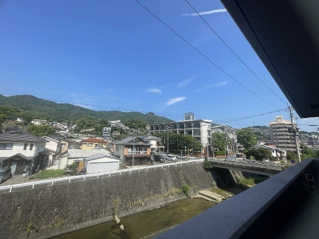 佐世保市俵町の賃貸マンションのバルコニー