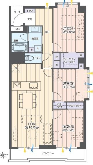 藤和南神大寺コープの間取り|使い勝手の良い3LDK
お気軽にお問い合わせください。