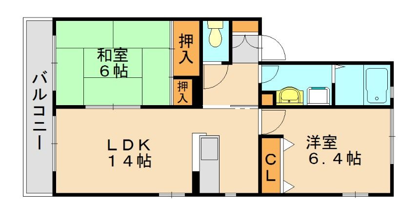 フローラル長者原の間取り