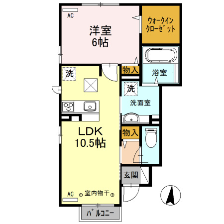 アンソレイエの間取り