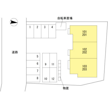 アンソレイエの区画図