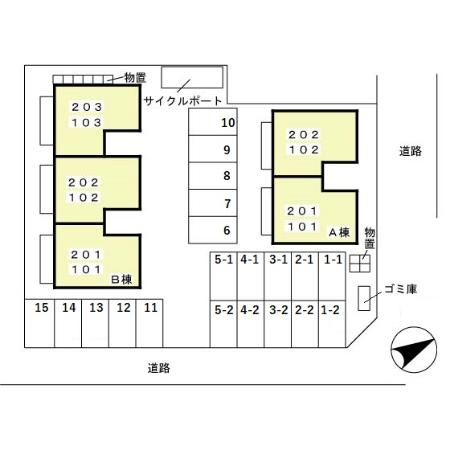 プランドール　Ａの区画図