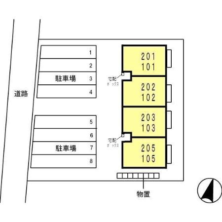 ルーシッド新保の区画図