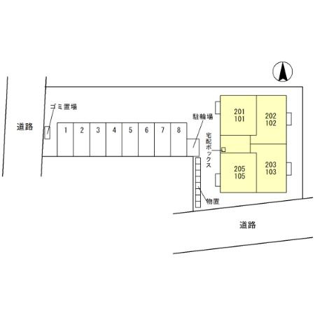 クレシア山総Ⅱの区画図