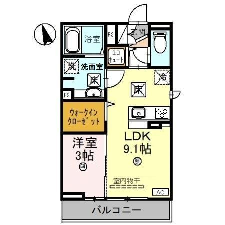 サニーガーデン日之出の間取り