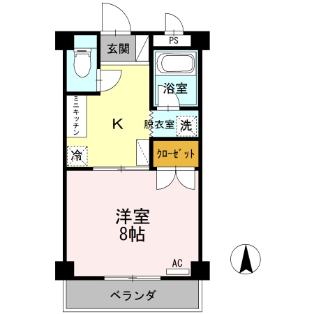 大安寺マンションの間取り