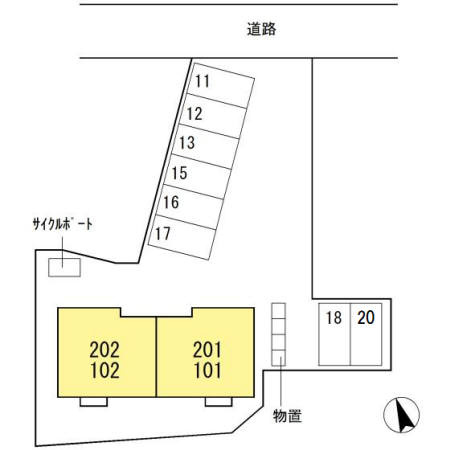 ノーブル照手の区画図