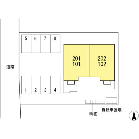 プレミアＡⅡの区画図