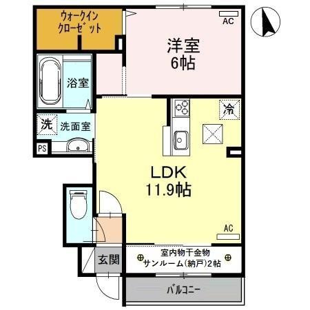 クレール山総の間取り