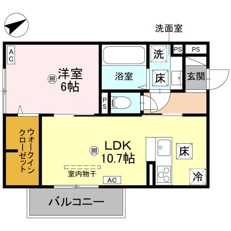 D-Regalo江守中の間取り