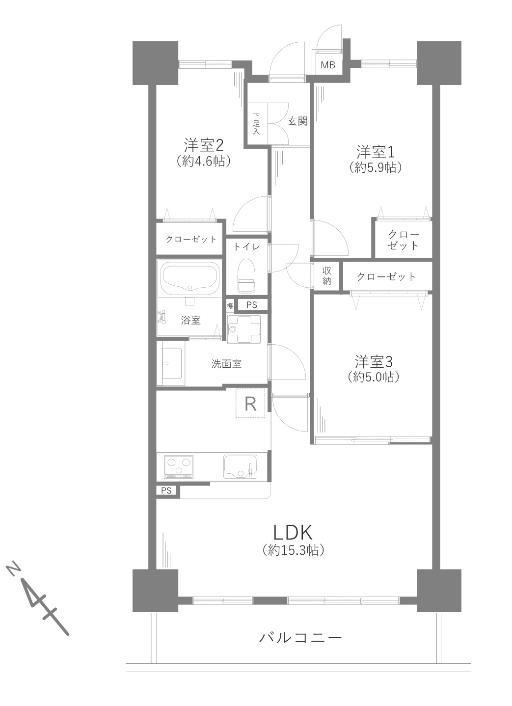 【間取り】の画像
