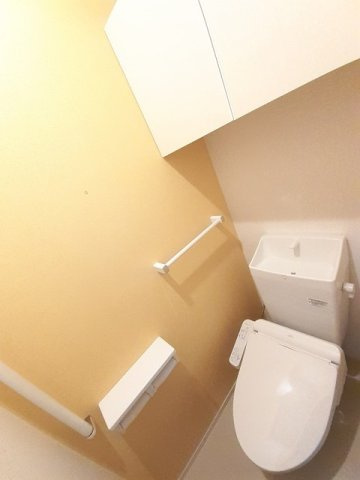 熊本市東区上南部２丁目のアパートのトイレ|シンプルで使いやすいトイレです