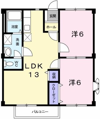 メゾンエスポワールＢの間取り